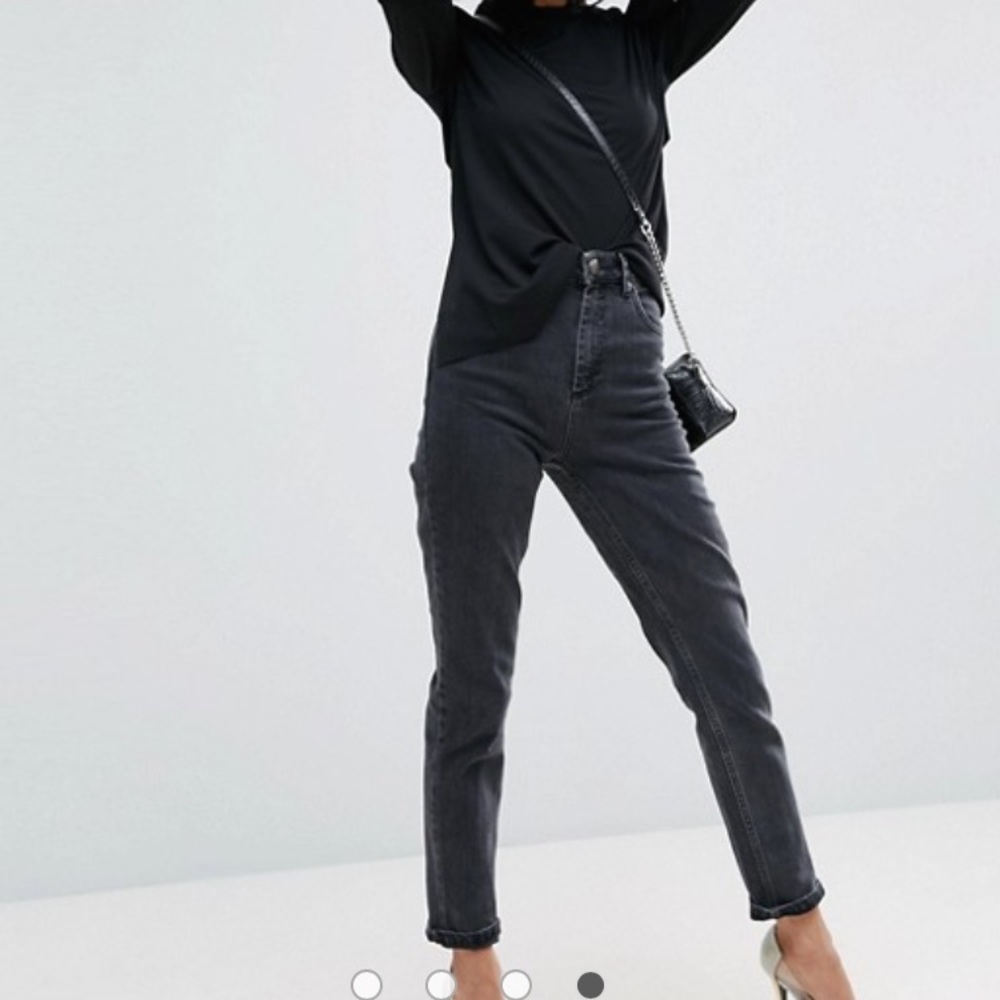 Asos Black Mom Jeans